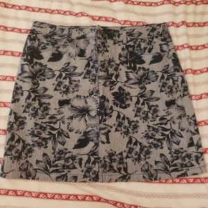 Croft Barrow Striped Skort 12 NWOT